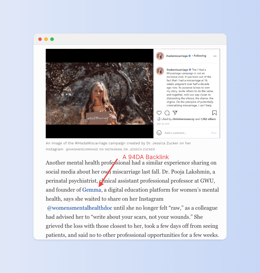 A backlink from Forbes obtained through Connectively (HARO)