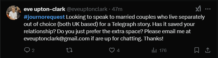 Personal Story Sample Journo Request